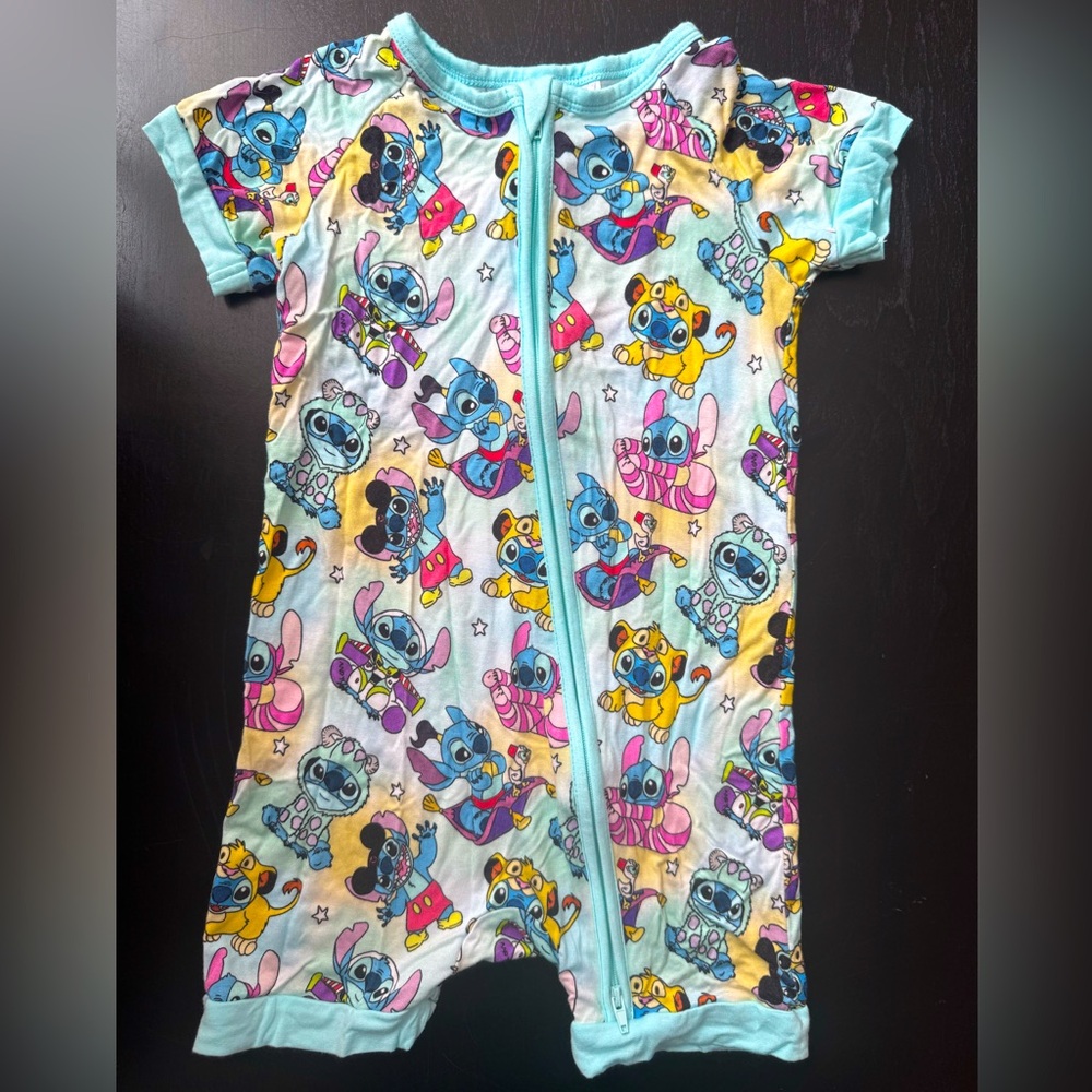 Charlie’s Project/Little Snuggles Disney Costume Stitches Shorty Romper